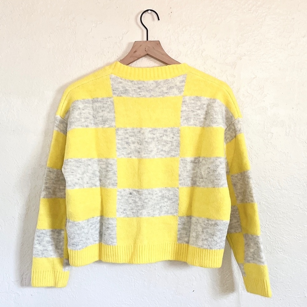 Zara Plaid Knit Jacket - Picture 4 of 5